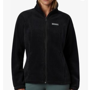 COLUMBIA Benton Springs Black Fleece Jacket Sz XL